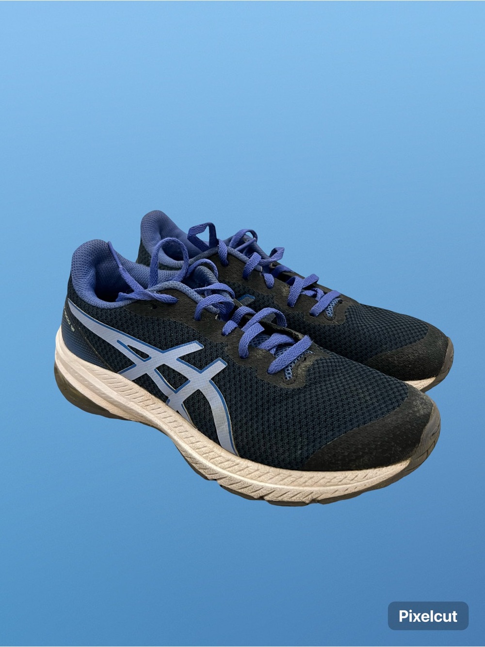🔷ASICS: Boy size 5, blue & black style GT-1000 12 running sneakers preowned🔷
